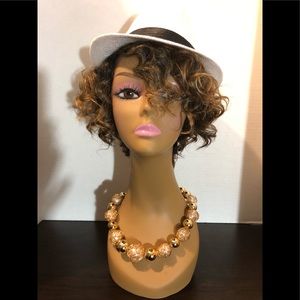 New never worn curly short cut wig